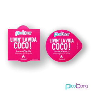 Picobong Livin' la vida COCO! – masážna sviečka (kokos-vanilka)