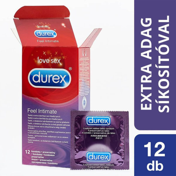 Durex Feel Intimate - tenkostěnné kondomy (12 ks)