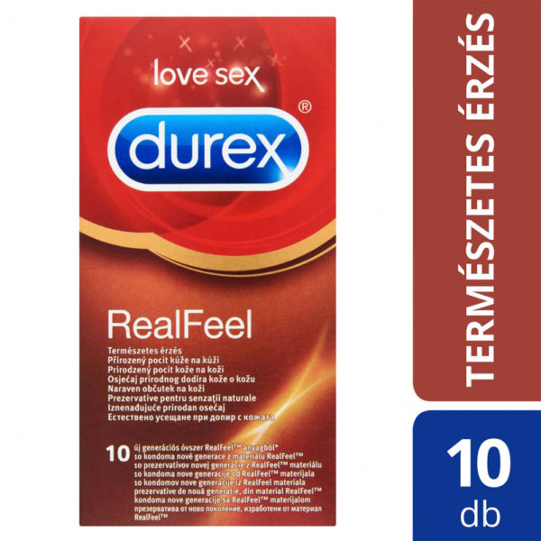 Durex Real Feel - bezlatexové kondomy (10 ks)