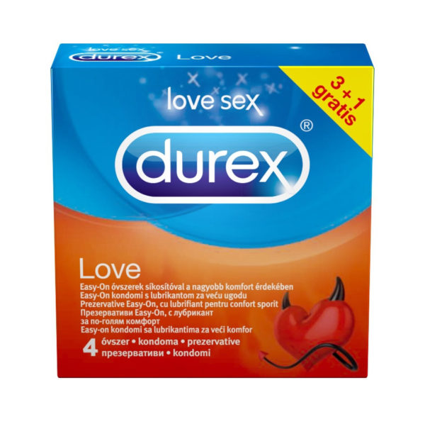 Durex kondomy Love - kondomy Easy-on (4 ks)