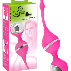 SWEET Smile Vibrating Love Balls – vibračné venuśine guličky (pink)