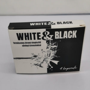 White & Black - silný výživový doplněk pro muže (4ks)