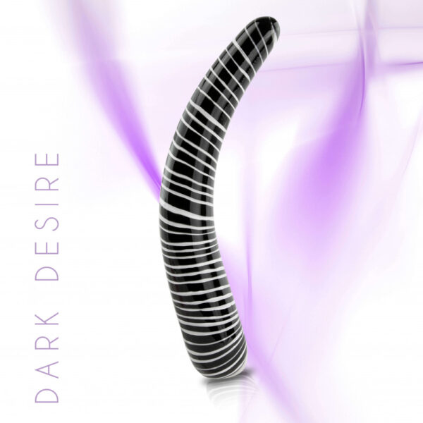 FEELZTOYS - GLAZZZ GLASS DILDO DARK DESIRE