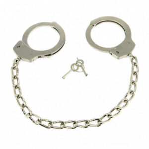 RIMBA - METAL POLICE ANKLECUFFS WITH CHAIN