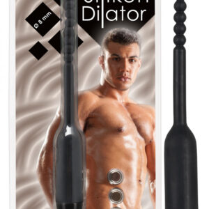 You2Toys Pearl Dilator Vibe - silikonový vibrátor močové trubice (černý)