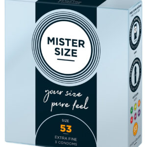 Mister Size Thin Condom - 53mm (3pcs)