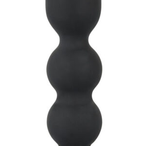 Black Velvet Heavy - anální dildo s kuličkami a hmotností 145g (černé)