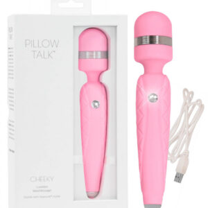 Pillow Talk Cheeky Wand - nabíjecí masážní vibrátor (růžový)