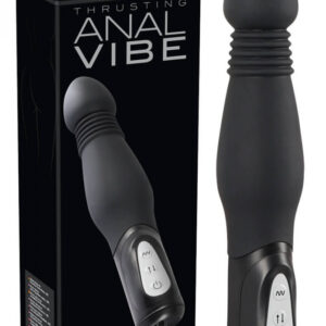 You2Toys Thrusting Anal Vibe - anální vibrátor s posuvem (černý)