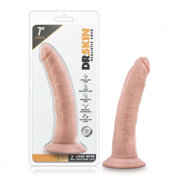 Dr. Skin - Realistisch Dildo With Suction Cup 7'' - Vanilla