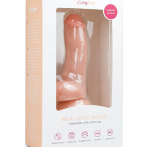 Easytoys - dildo s přísavkou a varlaty (15cm) - tělová barva