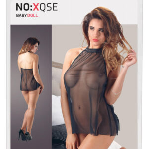 NO:XQSE Babydoll – priesvitné babydoll (čierne)