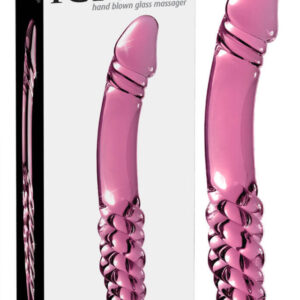 Pipedream Icicles No. 57 - oboustranné skleněné dildo (růžové)