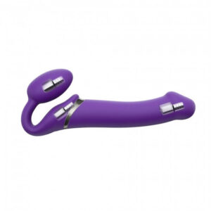 STRAP-ON-ME VIBRATING STRAP-ON - L - PURPLE