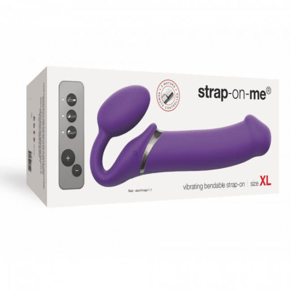 STRAP-ON-ME VIBRATING STRAP-ON - XL - PURPLE