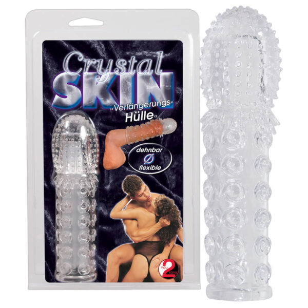 YOU2TOYS Crystal Skin - návlek na penis (15 cm)