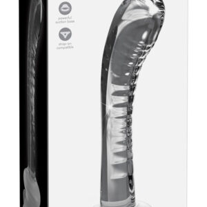 Icicles No. 88 - G + P -point glass dildo (transparent)