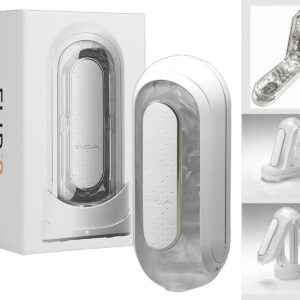 TENGA Flip Zero - vibrační masturbátor (bílý)