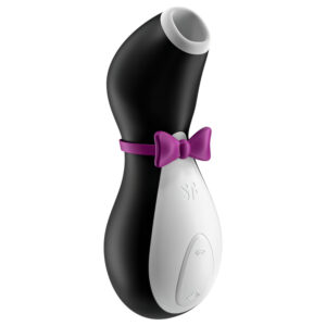 Satisfyer Penguin - vodotěsný stimulátor ve stylu tučňáka (černobílý)