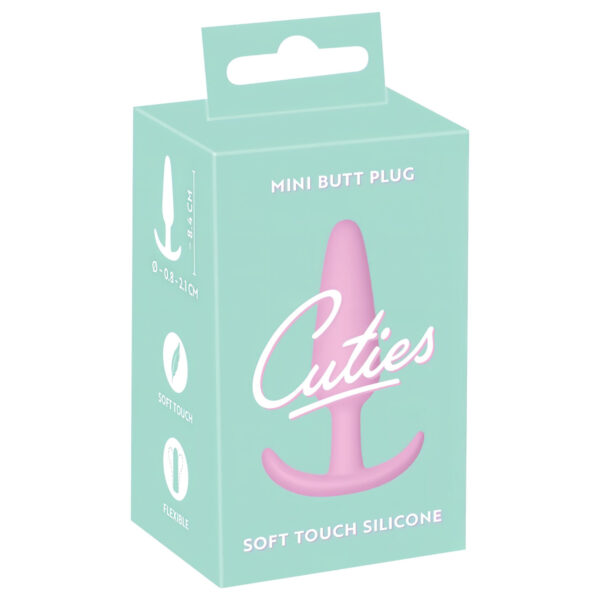 Cuties Mini růžová anální kolík - silikon (2