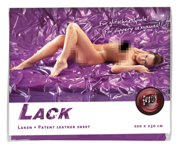 Lakovaný prostěradlo - 200x220 cm (fialová)