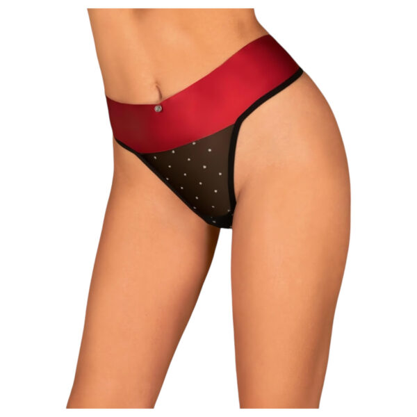 Obsessive Tienesy - tanga s mašlí (červené) - L/XL
