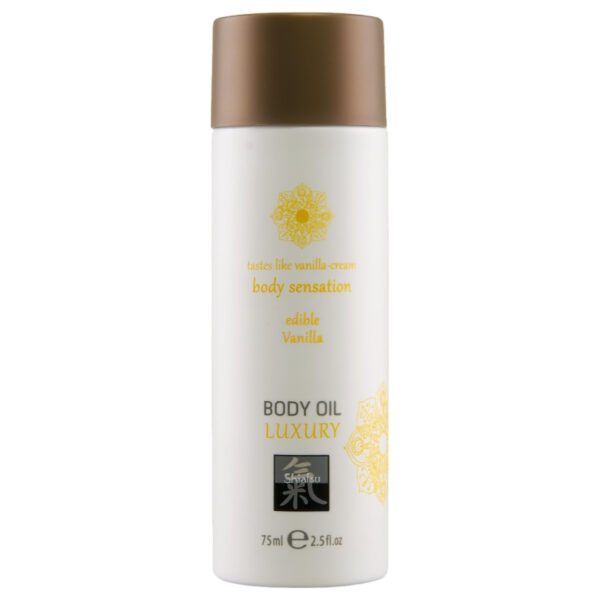 Shiatsu Luxury - jedlý masážní olej - vanilka (75ml)